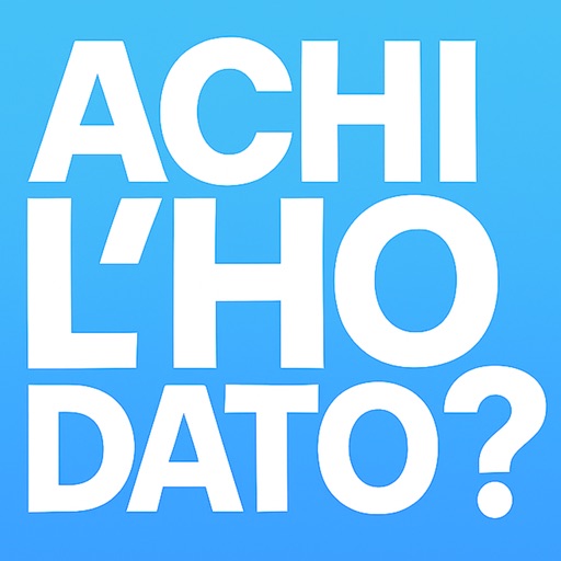 A chi l'ho dato? — icona app ufficiale